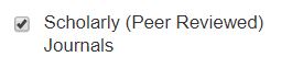 Peer reviewed filter