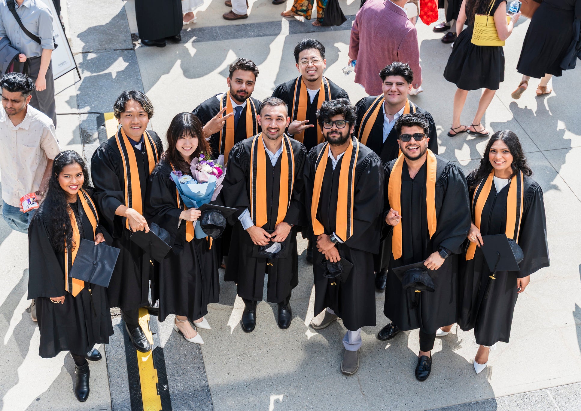 A group of students at convocation